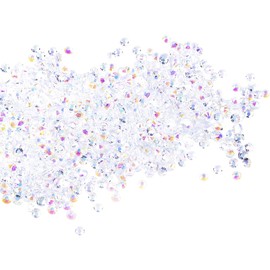 ccHuDE 10000 Pcs 3mm Flatback Resin Rhinestones Round Jelly Rhinestones Nails Art Rhinestones Gems Faux Crystal Nail Charms Mini Shiny Jewels for DIY Crafts White