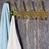 Dseap Coat Rack Wall Mounted - 5 Tri Hooks, Heavy