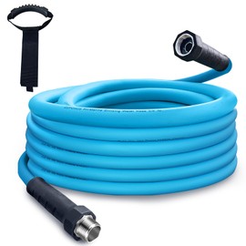 Cupohus RV Water Hose 50FT with Strain Relief Ends, Kink-Resistant Drinking Water Hose, 5/8''ID Potable Food Grade Hose with Storage Strap for RV, Marine, Camper, Truck, Car, Garden