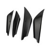 Topteng Car Front Bumper Lip Splitter Fins, 4pcs Universal Gloss