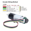 12V 330RPM Metal DC Geared Motor Speed Reduction Motor with