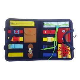 Tablero Montessori Sensorial Maletin Terapia Portafolio                                                                                               
