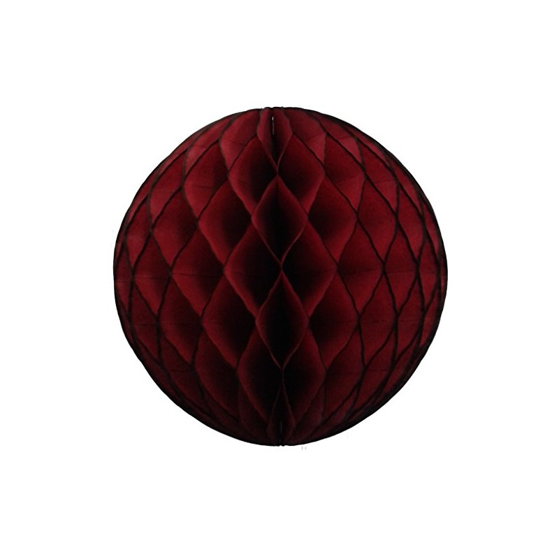 3-pack 5 Inch Honeycomb Tissue Paper Balls (Maroon)