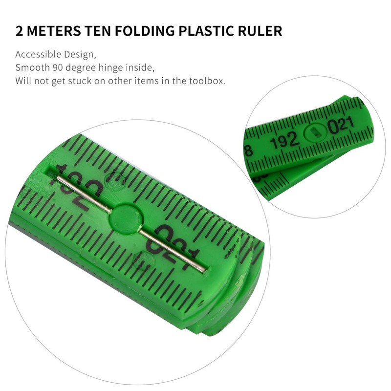 NUOBESTY Folding Ruler Professional Measuring Tool for Carpenters Woodworkers Contractors