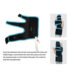 NICEYST Finger Splint Adjustable Two Finger Stabilizer Straightener Immobilizer Hand Support Brace for Arthritis Fracture Broken Dislocated Trigger Finger fits Left or Right Hand