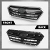 G-PLUS Front Bumper Grille Grill Assembly Black Shell Silver Insert