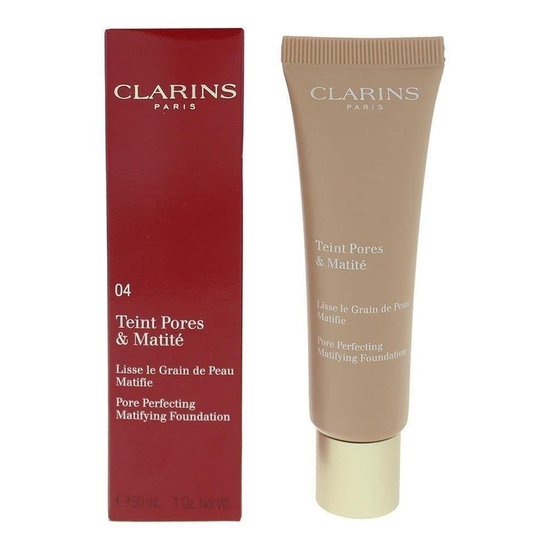 Clarins Pore Perfecting Matifying Foundation - # 04 Nude Amber