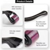 JIEYUCHU Bartroller 0.5mm, 660 Nadeln Micro needle Roller, Bart Roller