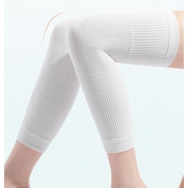 Unisex Thermal Knee & Leg Warmer for Cold Protection Sports M/White
