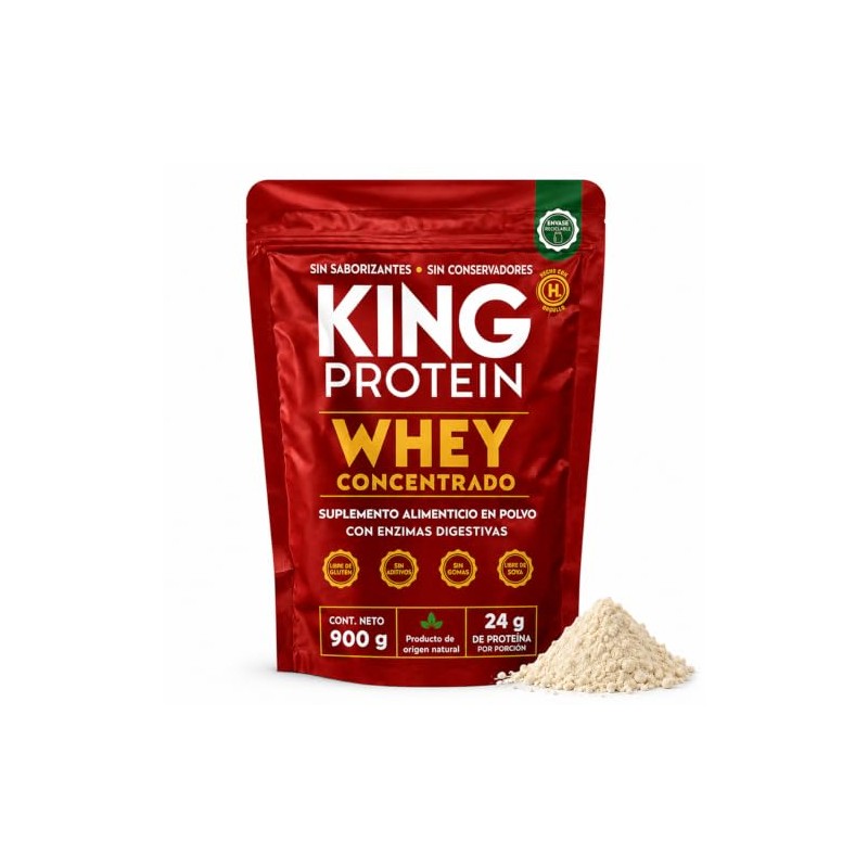 King Protein Proteína Concentrada Suero Sabor Bcaa Antes Después Entrenamiento