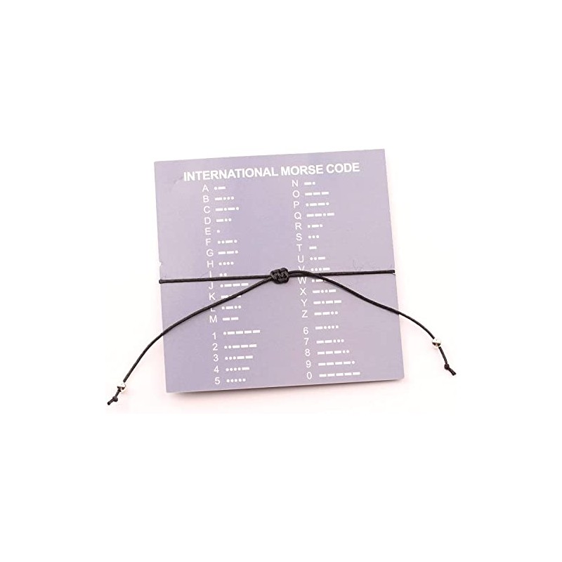 Febremdy Sober Addiction Recovery Gift Inspirational Morse Code Bracelet 12