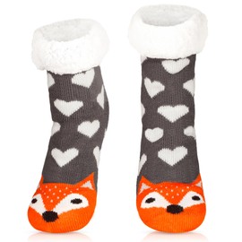 Cuddly Socks Women's Fluffy Socks Christmas Socks Winter Warm Non-Slip Stopper Socks Bed Socks House Socks Non-Slip Socks Hut Socks Thick Socks for Women Christmas Home Gift, multicoloured