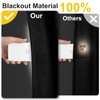100% Blackout Curtains Bedroom No Drill DIY Curtains 57"W x