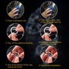 Kewucn Bling Crystal Double Rhinestone Car Engine Start Decoration Ring,
