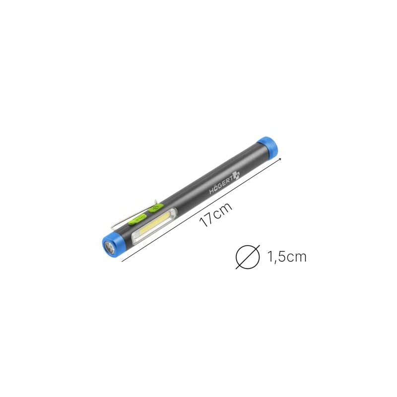 Högert Technik Pen Light UV Flashlight 300LM 4 Light Modes