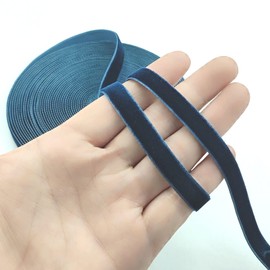 YOOGCORETT 10 Yards Vintage Navy Velvet Ribbon Christmas Ribbons for Christmas Gifts Wrapping, DIY Craft, Hair Bows Making, Home Party Wedding Decor 3/8"Inch