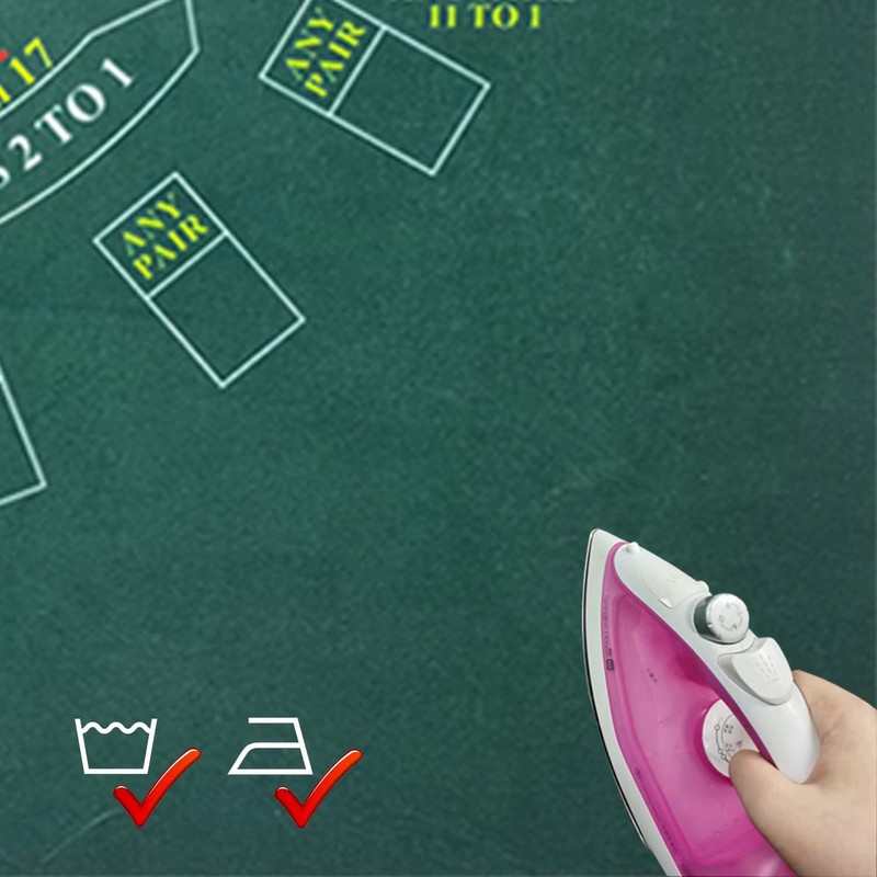 BALIKEN Rectangular 86'' X 50" Blackjack Tabletop Casino Felt Professional