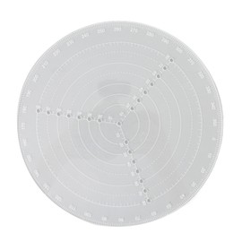 Round Center Finder Acrylic Semi Transparent Compass Drawing Measurement Tools for Woodwork Turning