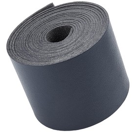 GORGECRAFT Leather Straps Strips 2 inch Wide Flat Cord DIY Leather Strap 78 inches Long Black Leather Strip String Band for DIY Crafts Bags Belt Bracelets Furniture Handles Making(50mm Wx 2m L)