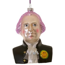 Cody Foster & Co - George Washington Blown Glass Ornament