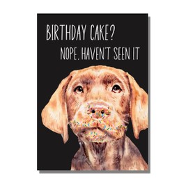 Dog Birthday Card for Dog Dad, Mum, Cute, Funny