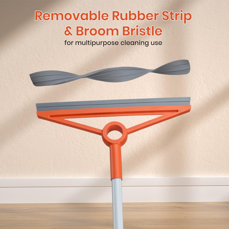 MAVRIZ Air Broom with Removable Rubber Strip and Broom Bristle,