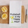 ZBBFSCSB Pickleball is My Happy Hour Funny Kitchen Towels, Funny