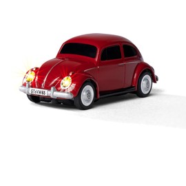 Carson 500504147 1:87 Volkswagen Beetle Red 2.4G 100% RTR - Ready-to-Drive Model, RC Car, H0 Car, RC Model, Diorama Vehicle