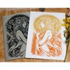 COOZEE Pack of 2 Soft Rubber Linocut Printing Plates, Flat