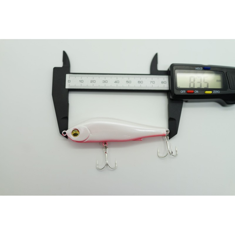 MARUPAKU Lure Warp Slalol 3.1 inches (80 mm), Akahara