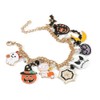 Blingsoul Nightmare Gold Charm Bracelet - Before Christmas Jack Skull