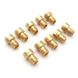 10 Piece Main Nozzle Set, Carburettor Nozzle 4 mm, Main Nozzle Set, Main Nozzle Set M4 Nozzles Carburettor, Carburettor Nozzle Set for Scooter Motorcycle, #70-#92 for GY6 PZ19 139QMB Scooter 50cc