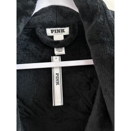 Victoria's Secret Victoria Secret Short Cozy Robe Size XS Small Black