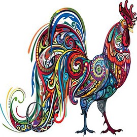 Dopetattoo 6 Sheets Temporary Tattoos Bright Rooster Temporary tattoo Neck Arm Chest for Women Men Adults
