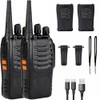 Radios de Comunicación Inalámbricos,Walkie-Talkies Inalámbricos 16 Canales,Walkie-Talkies con Micrófono,Intercomunicador Profesional