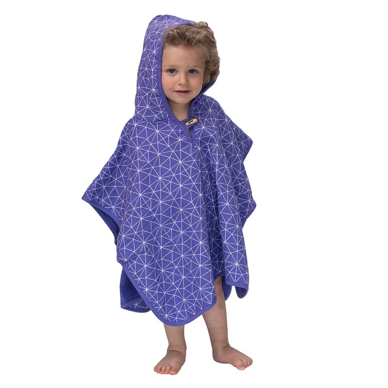 Urban Kanga Baby Bath Poncho with Hood Double-Sided Poncho Children
