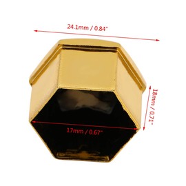 Lug Nut Covers 20pcs 17mm Universal Car Tire Wheel Hub Cover Lug Bolt Screw Cover Protective Cap Gold