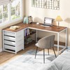Tribesigns L Shaped Computer Desk with Storage Drawers, 59 inch