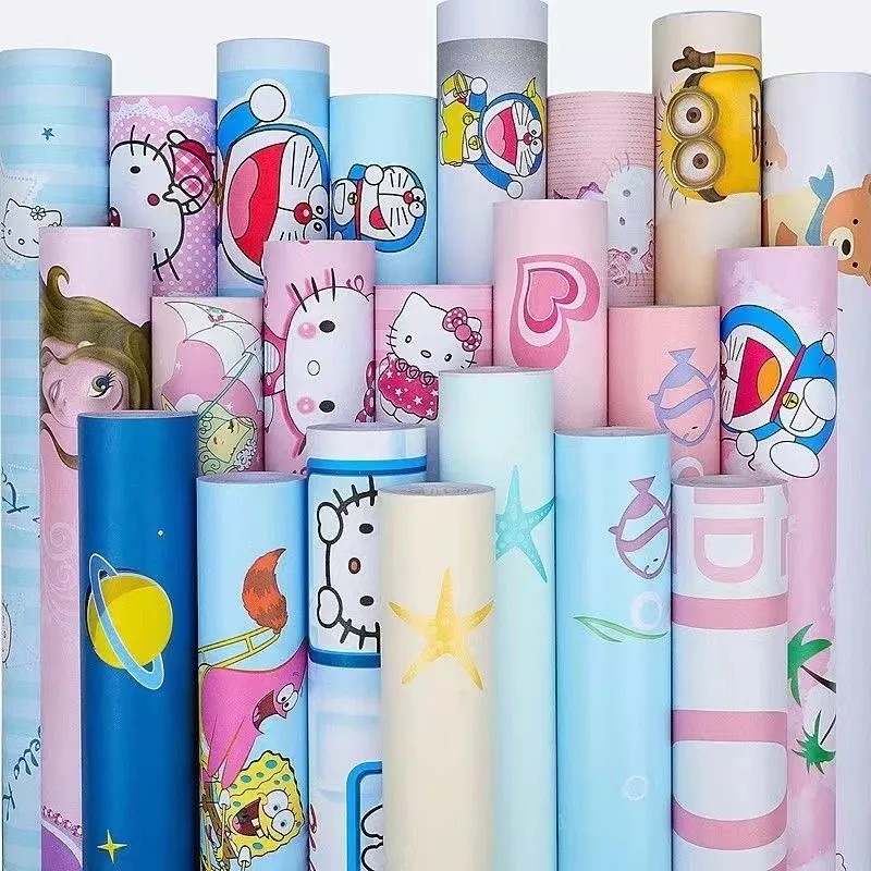 D.S Papel Pintado Impermeable Autoadhesivo Infantil 0.45 X 10 M