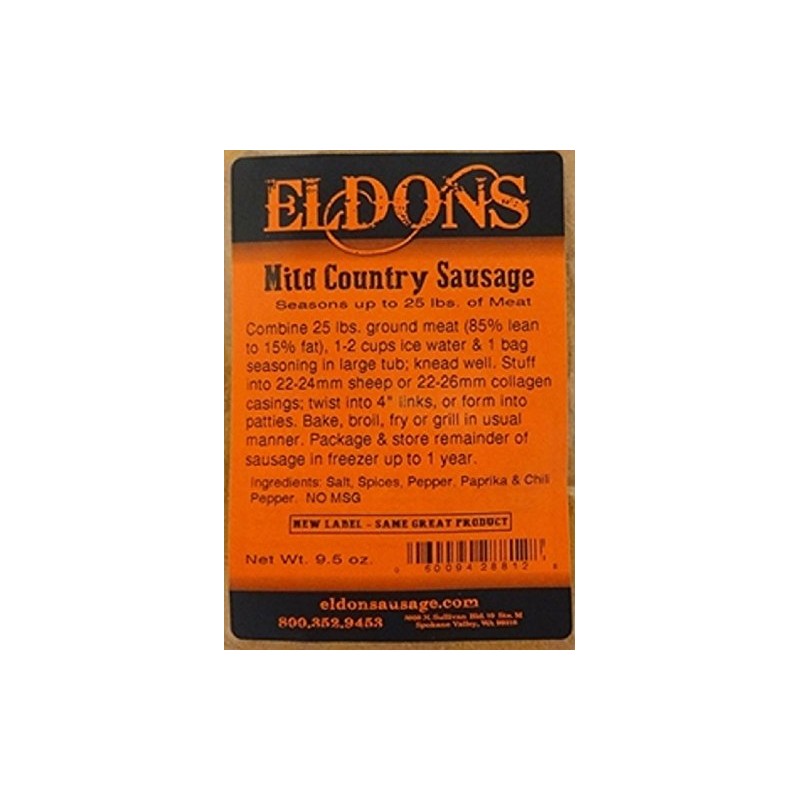 Mild Country Fresh Breakfast Sausage Seasoning Seasons 25 Lbs. #881