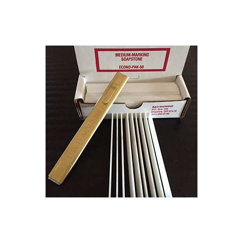 MB-50 Medium Soapstone Scribing Kit - 50 Pack 1/16" Self-Sharpening