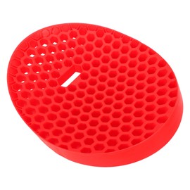 Acouto Rugged Red Car Wash Bucket Insert - Multifunctional Washboard Insert, Grit Trap and Dirt Guard Effective Sediment Separation Filter for Detailing