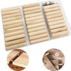 CESFONJER 0.4 inch (10 mm) Dowel Kit, 63 Wooden Dowels,