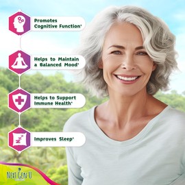 Next Gen U L-Theanine Food Supplement 250 mg Capsules, Caffeine Free Supplements to Support Anxiety, Stress, Sleep, Derived Naturally from Green Tea