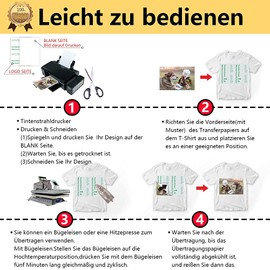 TransOurDream Genuine Transfer Paper for Light and Dark Textiles