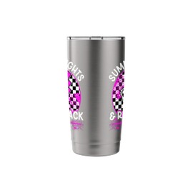 Race Day Car Racing Day Checkered Flag Car Race Day Stainless Steel Insulated Tumbler