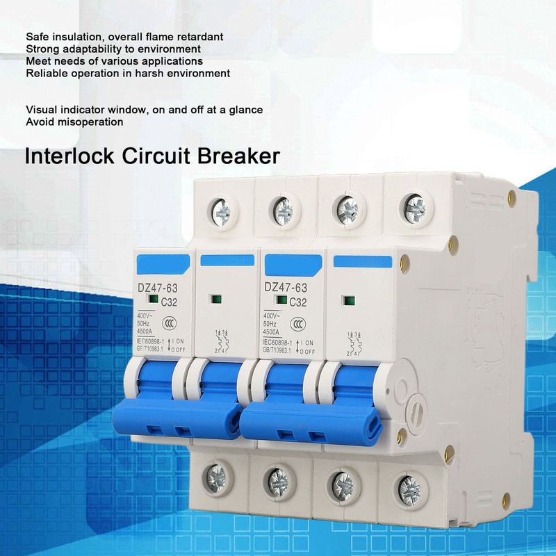 BERM Interlock Circuit Breaker DIN Rail Mounting Isolator Protection Air