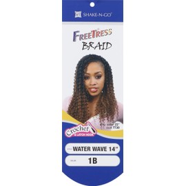 Freetress Synthetic Bulk Crochet Braid - WATER WAVE 14" (4 Medium Brown)