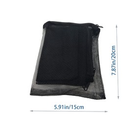 10Pcs Fresh or Saltwater Tanks Filter Media Bags with Zipper Reusable for Activated Carbon, Biospheres, Ceramic Rings, etc.