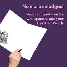 Sympathy Cards Loss of Step Sister - Lovely Step Sister Condolences Card - Beautiful Gold Thinking of You Card, A5 Bereavement Floral Flowers Greeting Cards